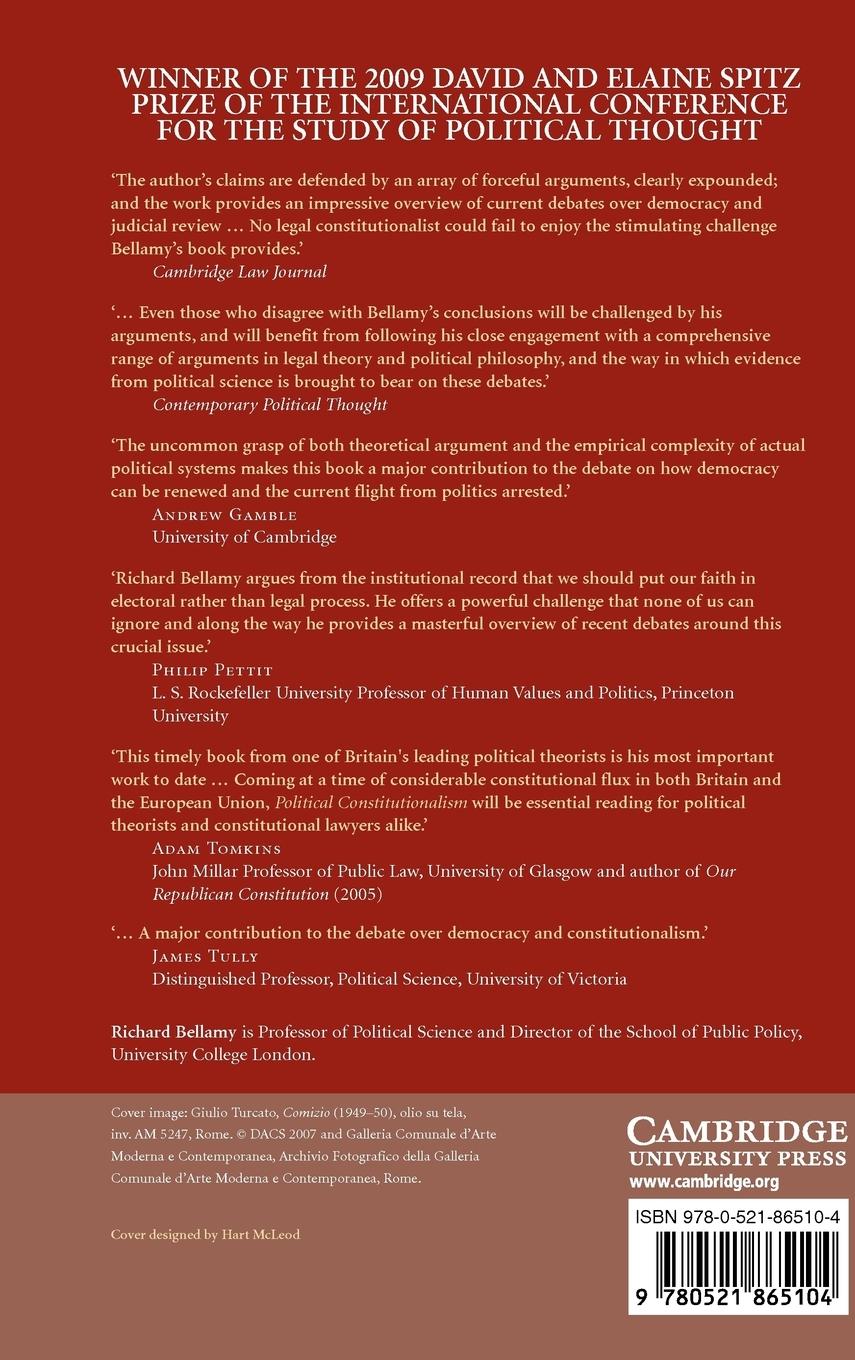 Rückseitencover Political Constitutionalism