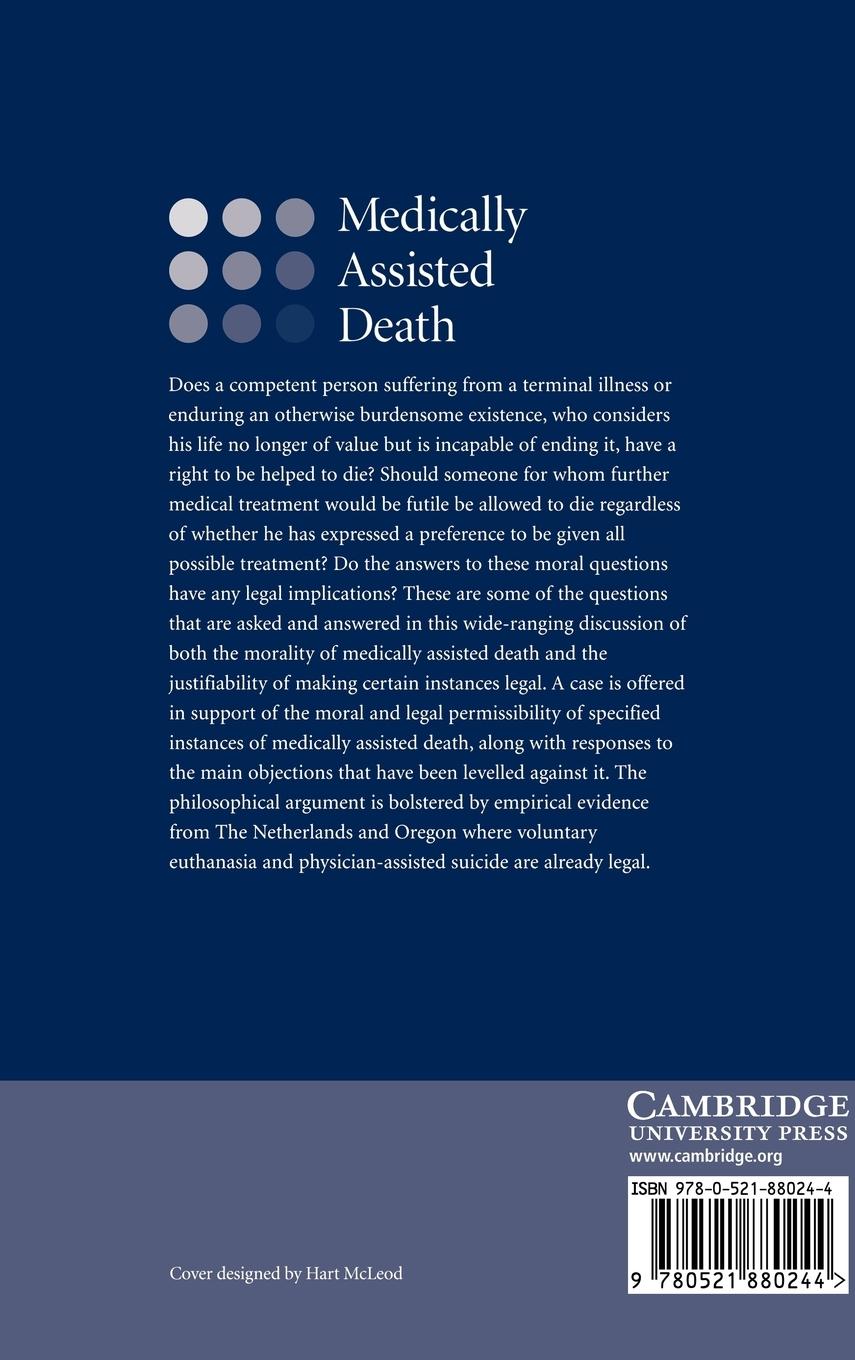 Rückseitencover Medically Assisted Death