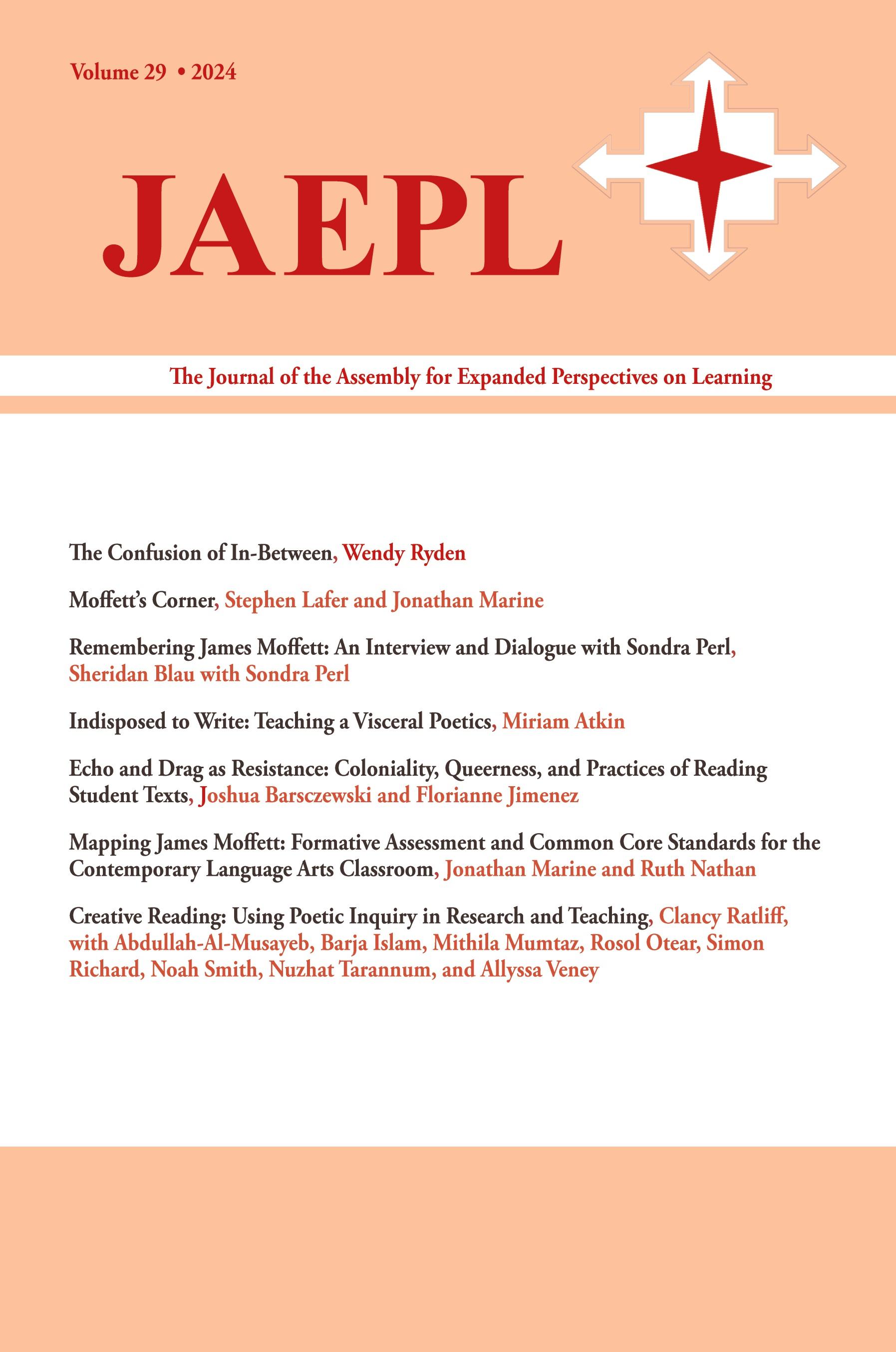 Vorderes Coverbild JAEPL 29 (2024)