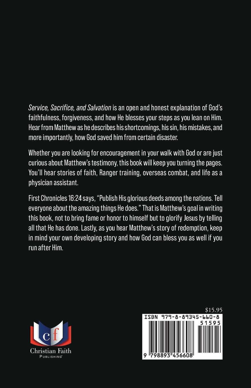 Rückseitencover Service, Sacrifice, and Salvation