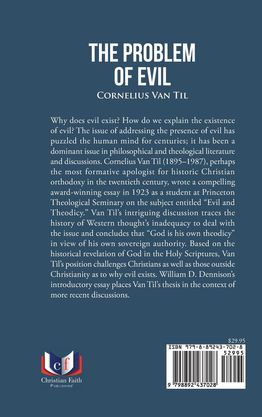 Rückseitencover THE PROBLEM OF EVIL