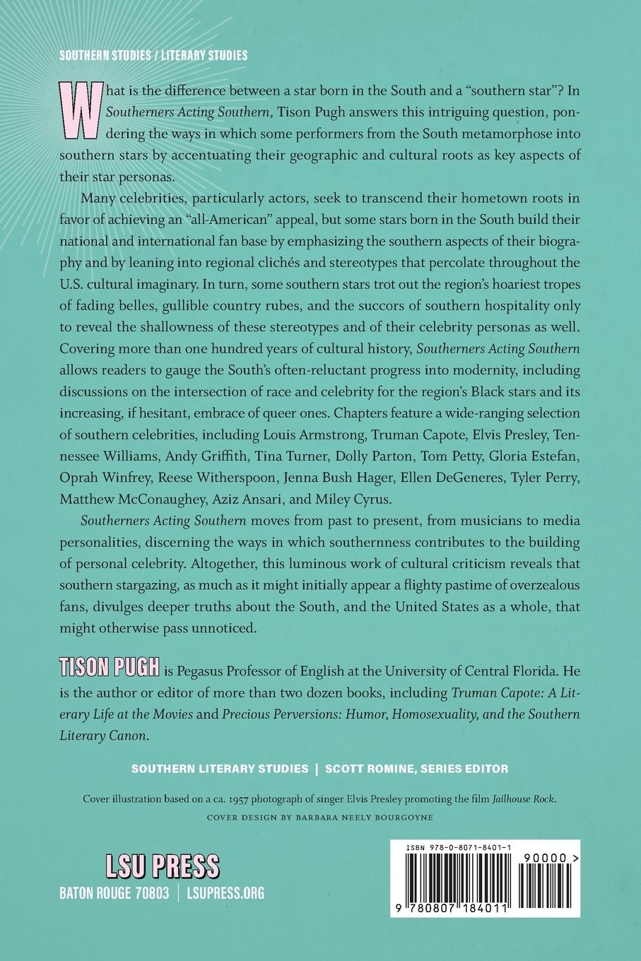 Rückseitencover Southerners Acting Southern