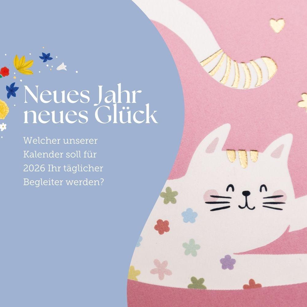 Beispielinhalt (Bild) Mini-Kalender 2026 Have a purrrfect time!