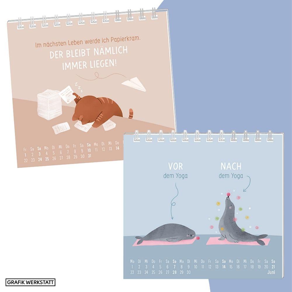 Beispielinhalt (Bild) Mini-Kalender 2026 Einfach mal nichts tun