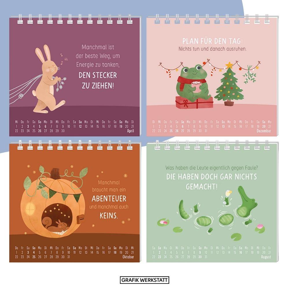 Beispielinhalt (Bild) Mini-Kalender 2026 Einfach mal nichts tun