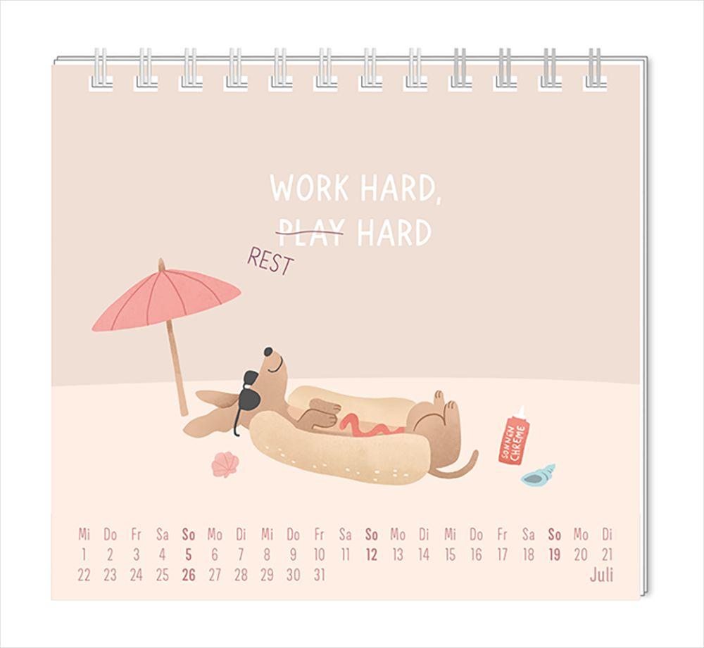 Beispielinhalt (Bild) Mini-Kalender 2026 Einfach mal nichts tun