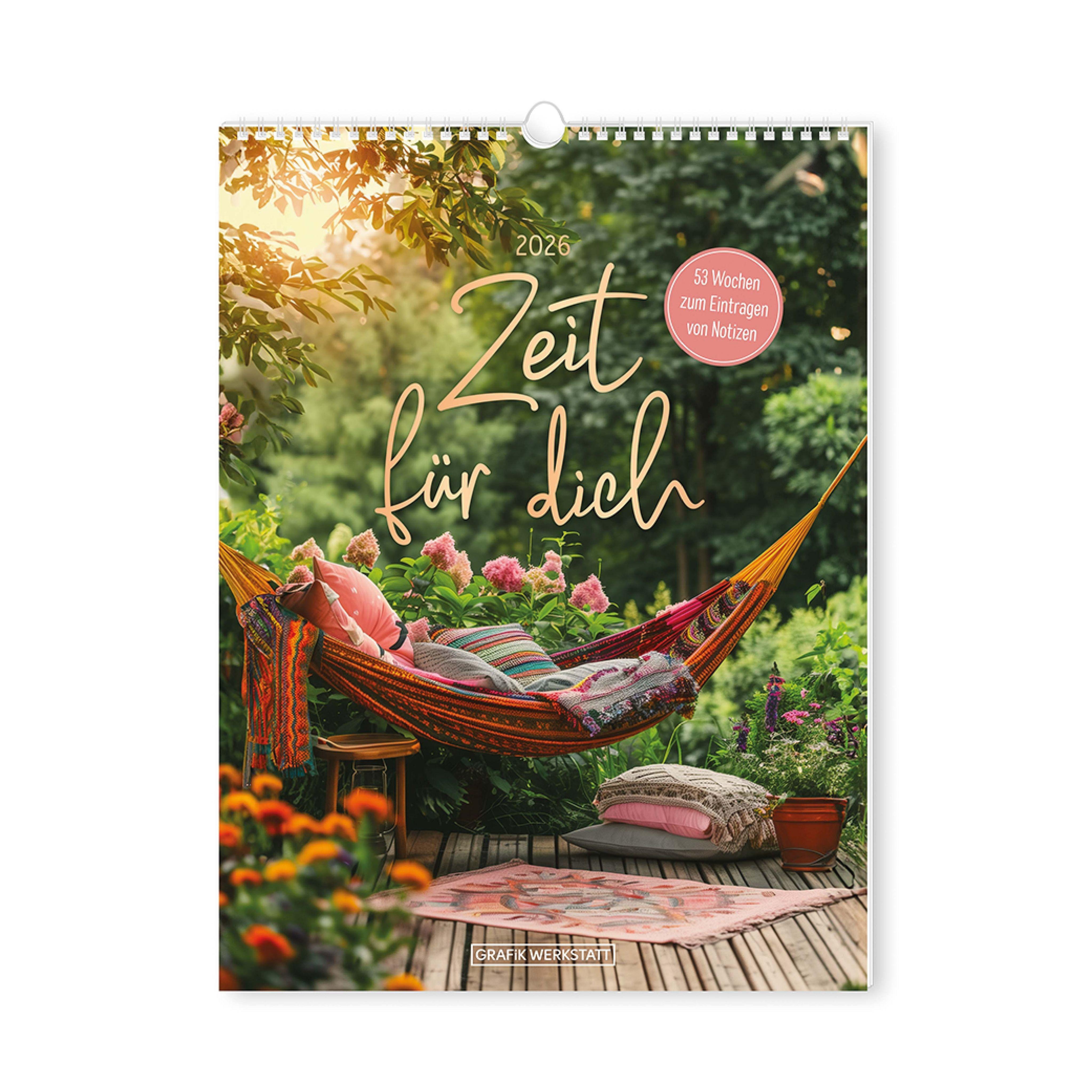 Vorderes Coverbild Wochenkalender klein 2026 Zeit für dich