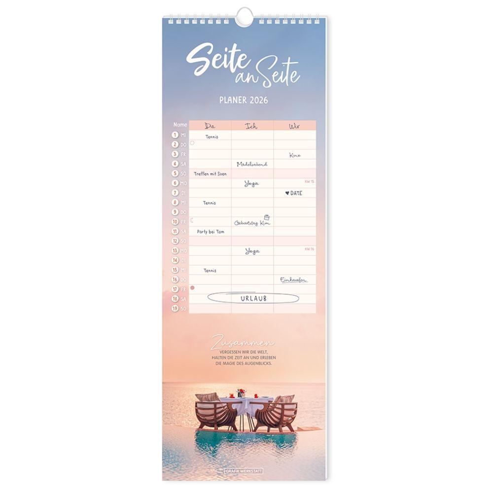 Vorderes Coverbild Paarplaner 2026 Seite an Seite