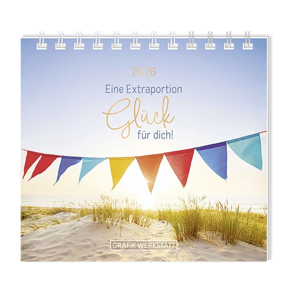 Vorderes Coverbild Mini-Kalender 2026 Eine Extraportion Glück für dich!