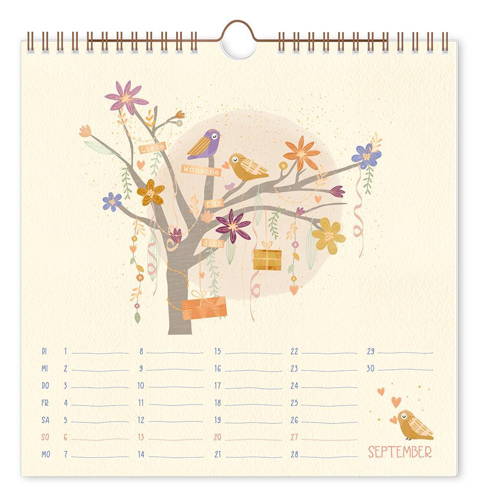 Beispielinhalt (Bild) Lieblingstage-Kalender 2026