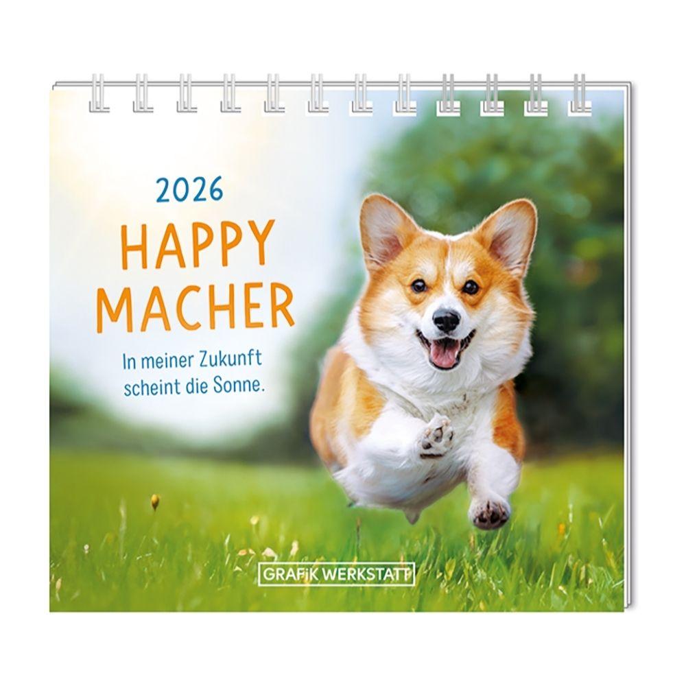 Vorderes Coverbild Mini-Kalender 2026 Happymacher