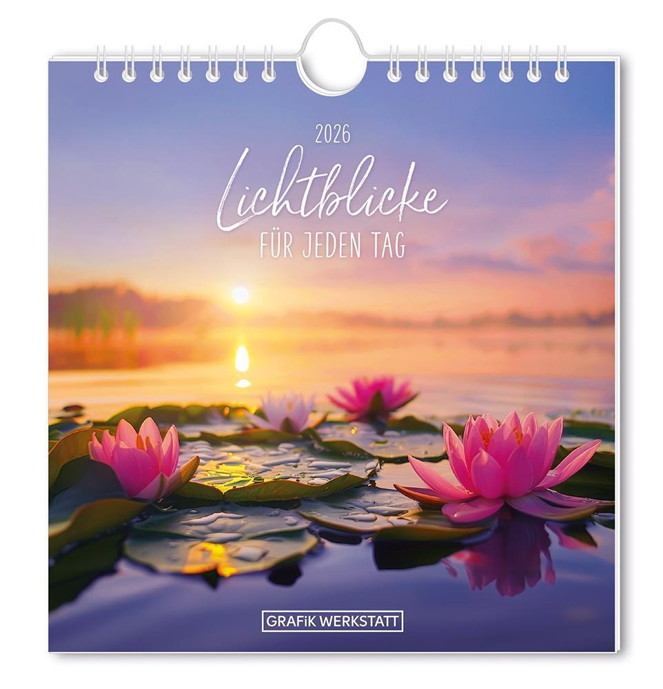 Vorderes Coverbild Postkartenkalender 2026 Lichtblicke