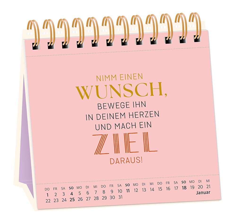 Beispielinhalt (Bild) Tischkalender 2026 Nimm dir Zeit