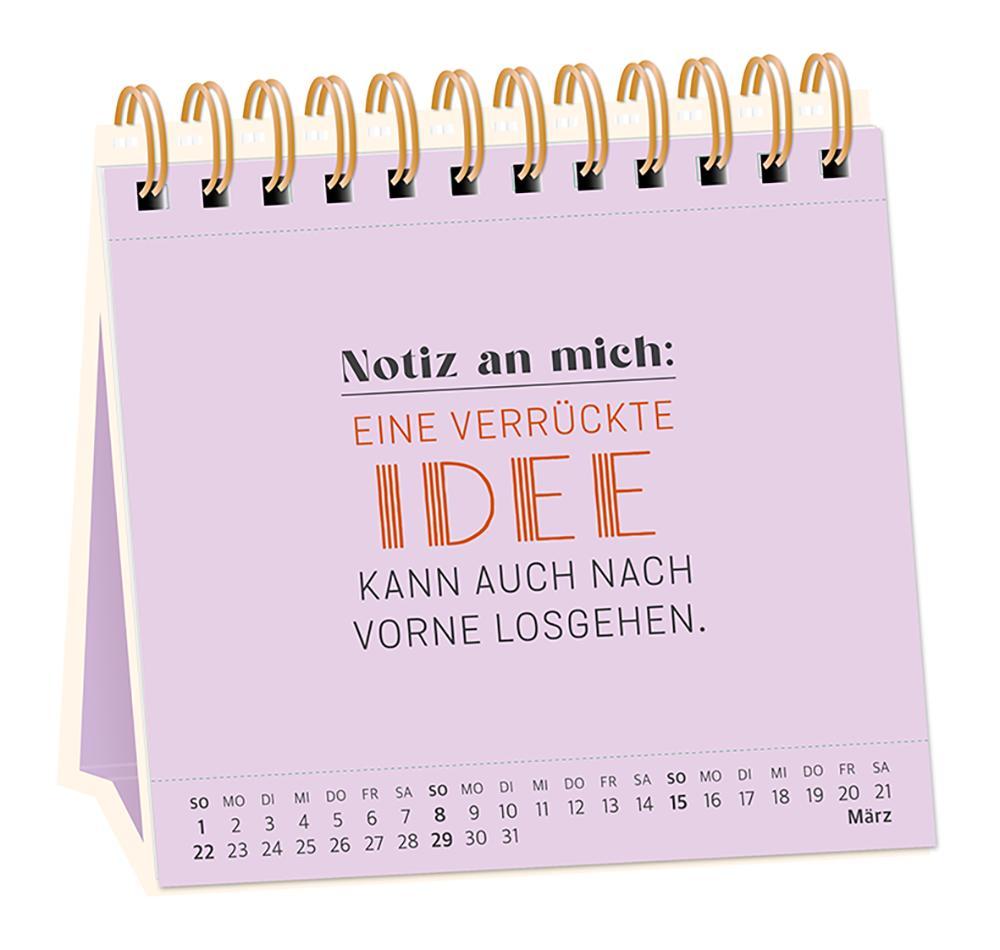 Beispielinhalt (Bild) Tischkalender 2026 Nimm dir Zeit