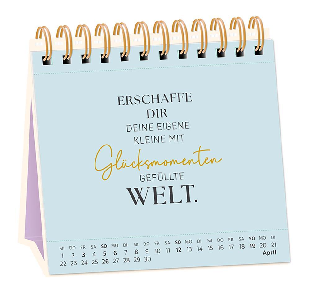 Beispielinhalt (Bild) Tischkalender 2026 Nimm dir Zeit