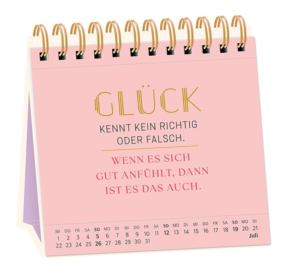 Beispielinhalt (Bild) Tischkalender 2026 Nimm dir Zeit