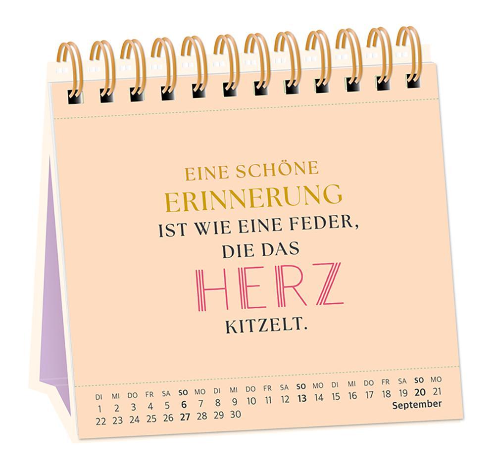 Beispielinhalt (Bild) Tischkalender 2026 Nimm dir Zeit