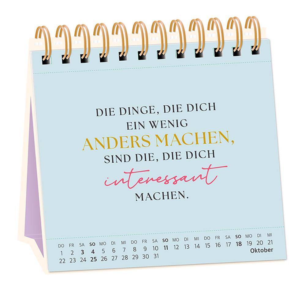 Beispielinhalt (Bild) Tischkalender 2026 Nimm dir Zeit