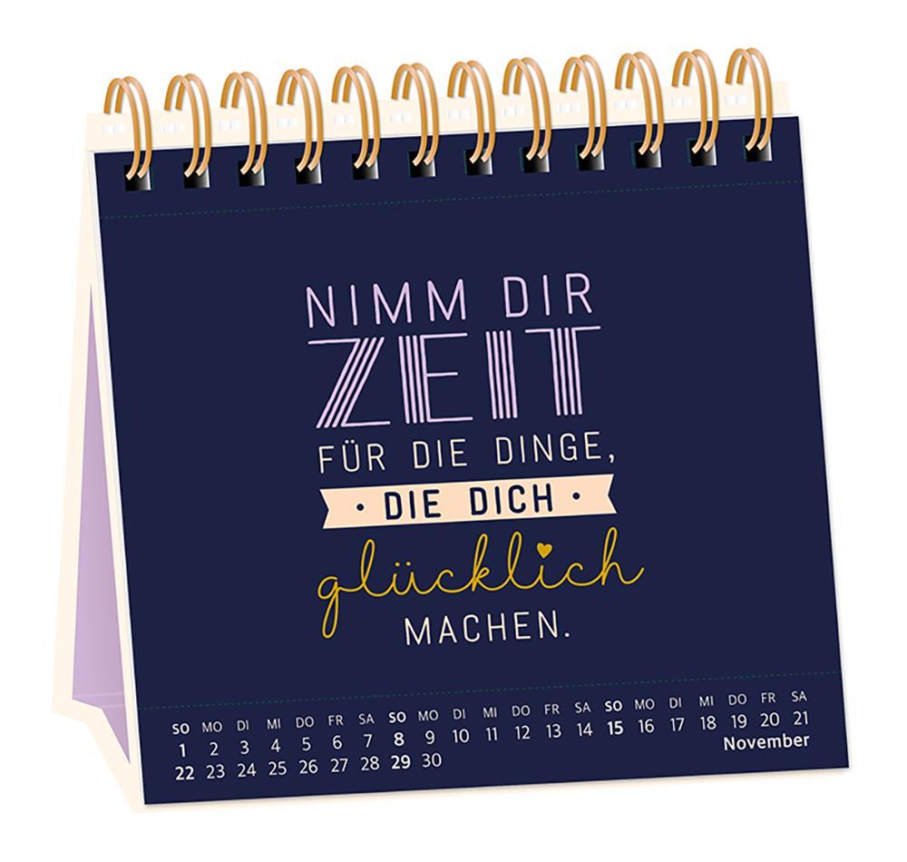 Beispielinhalt (Bild) Tischkalender 2026 Nimm dir Zeit