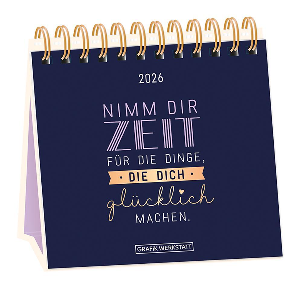 Vorderes Coverbild Tischkalender 2026 Nimm dir Zeit