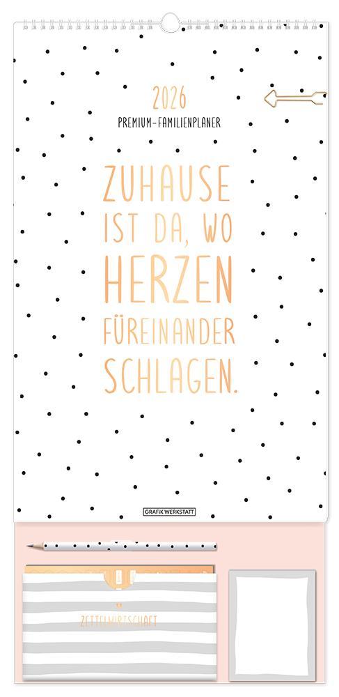 Vorderes Coverbild Premium-Familienplaner 2026
