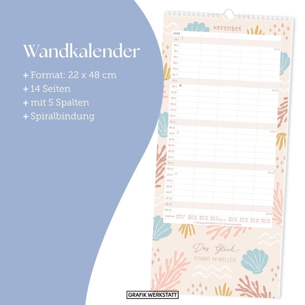 Beispielinhalt (Bild) Familienplaner 2026 Meer Zeit für uns