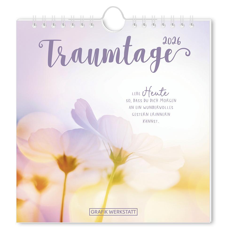 Vorderes Coverbild Postkartenkalender 2026 Traumtage