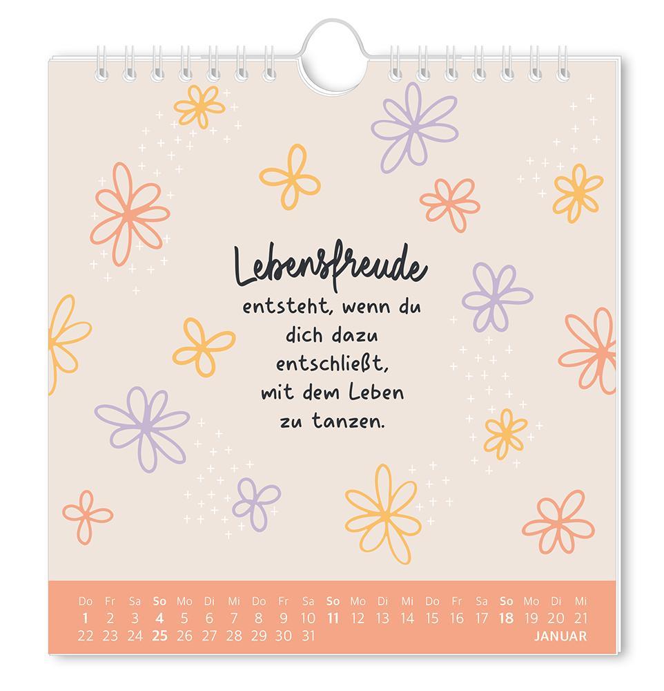 Beispielinhalt (Bild) Postkartenkalender 2026 Der beste Tag