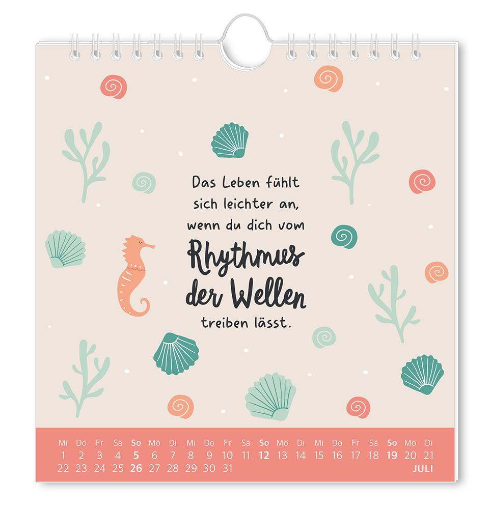 Beispielinhalt (Bild) Postkartenkalender 2026 Der beste Tag