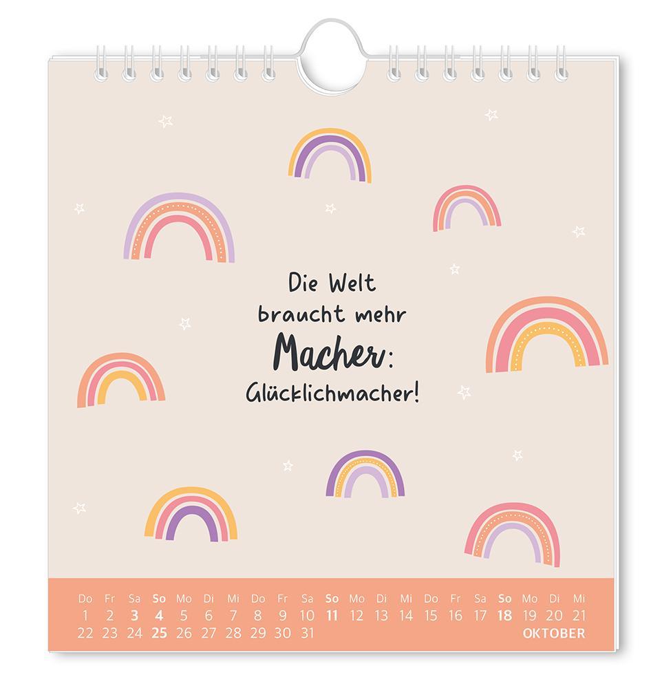 Beispielinhalt (Bild) Postkartenkalender 2026 Der beste Tag