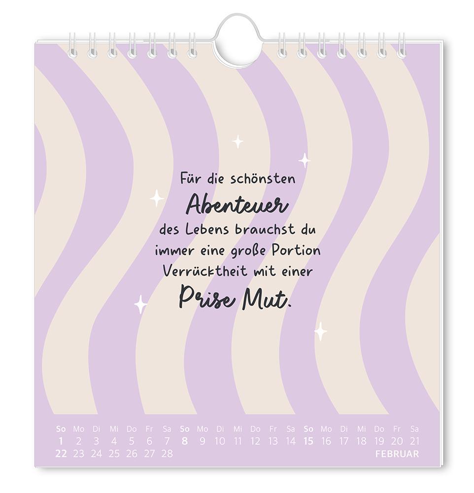 Beispielinhalt (Bild) Postkartenkalender 2026 Der beste Tag