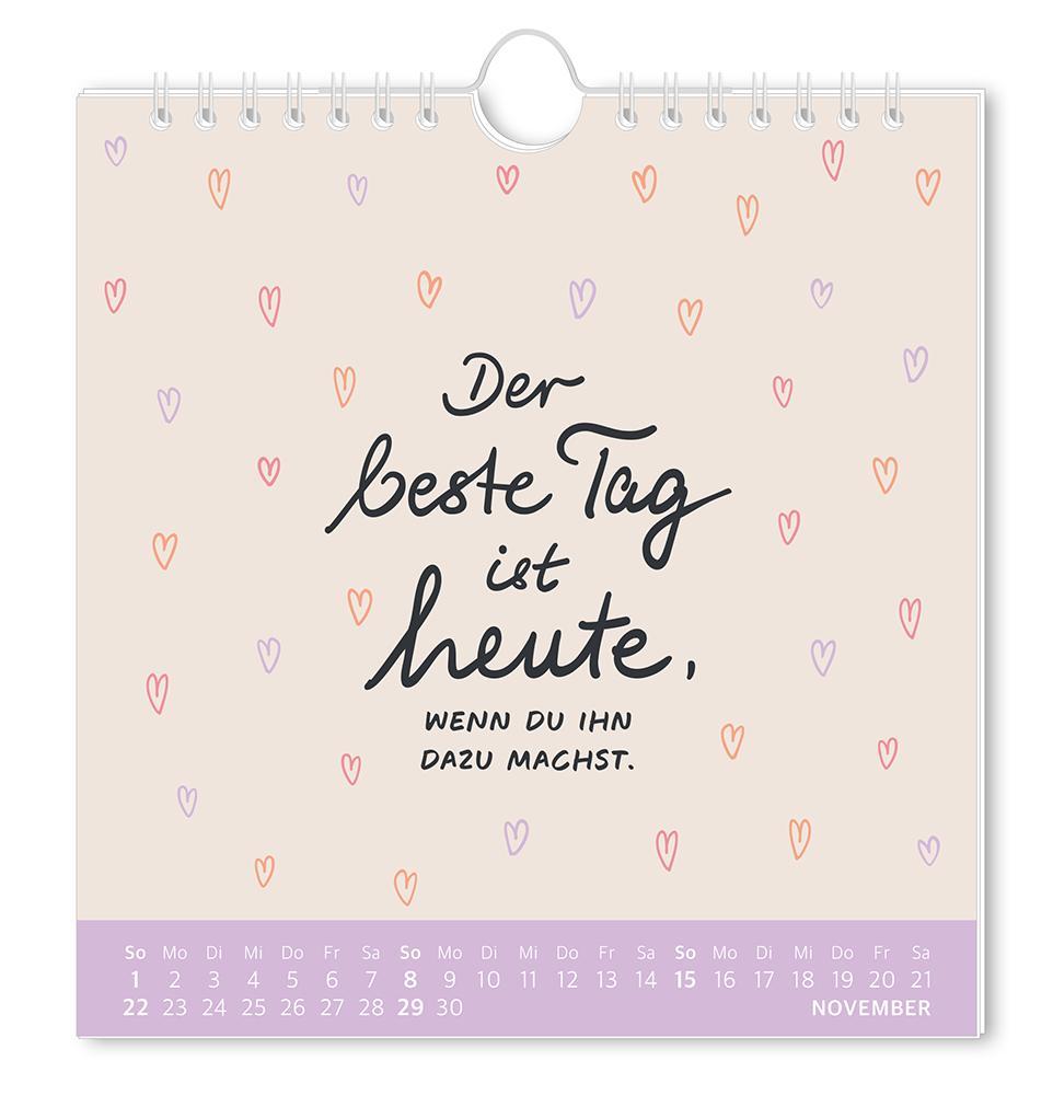 Beispielinhalt (Bild) Postkartenkalender 2026 Der beste Tag