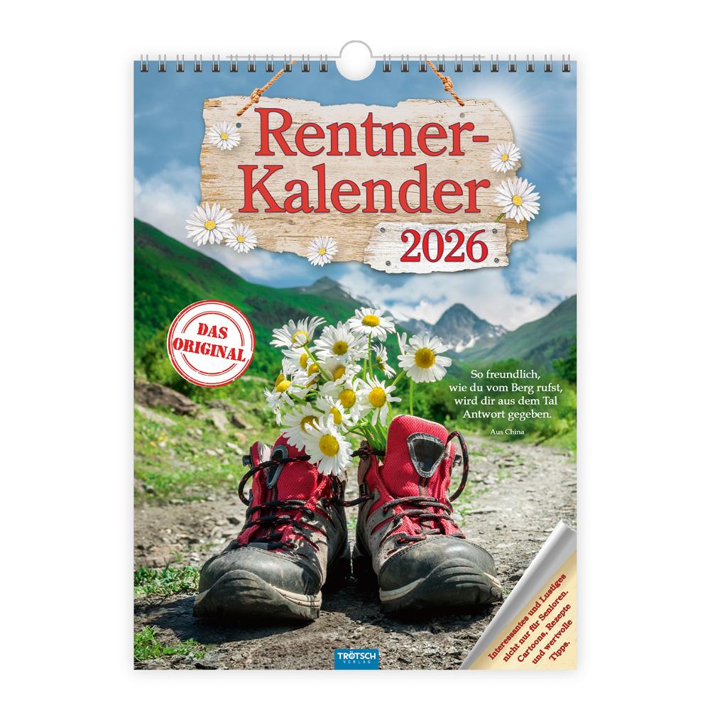 Vorderes Coverbild Trötsch Classickalender Rentnerkalender 2026