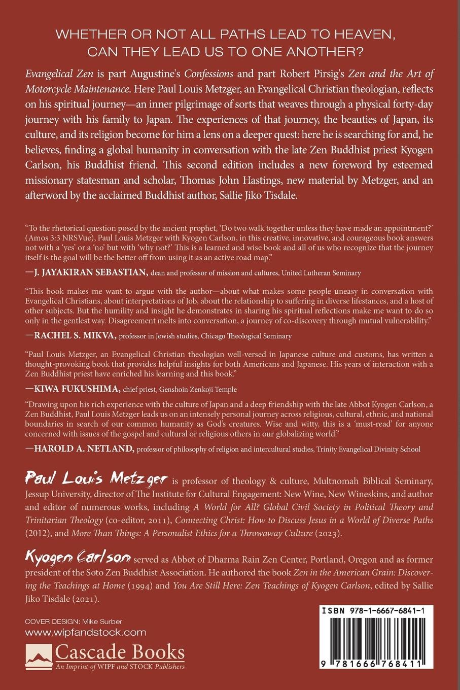 Rückseitencover Evangelical Zen, Second Edition