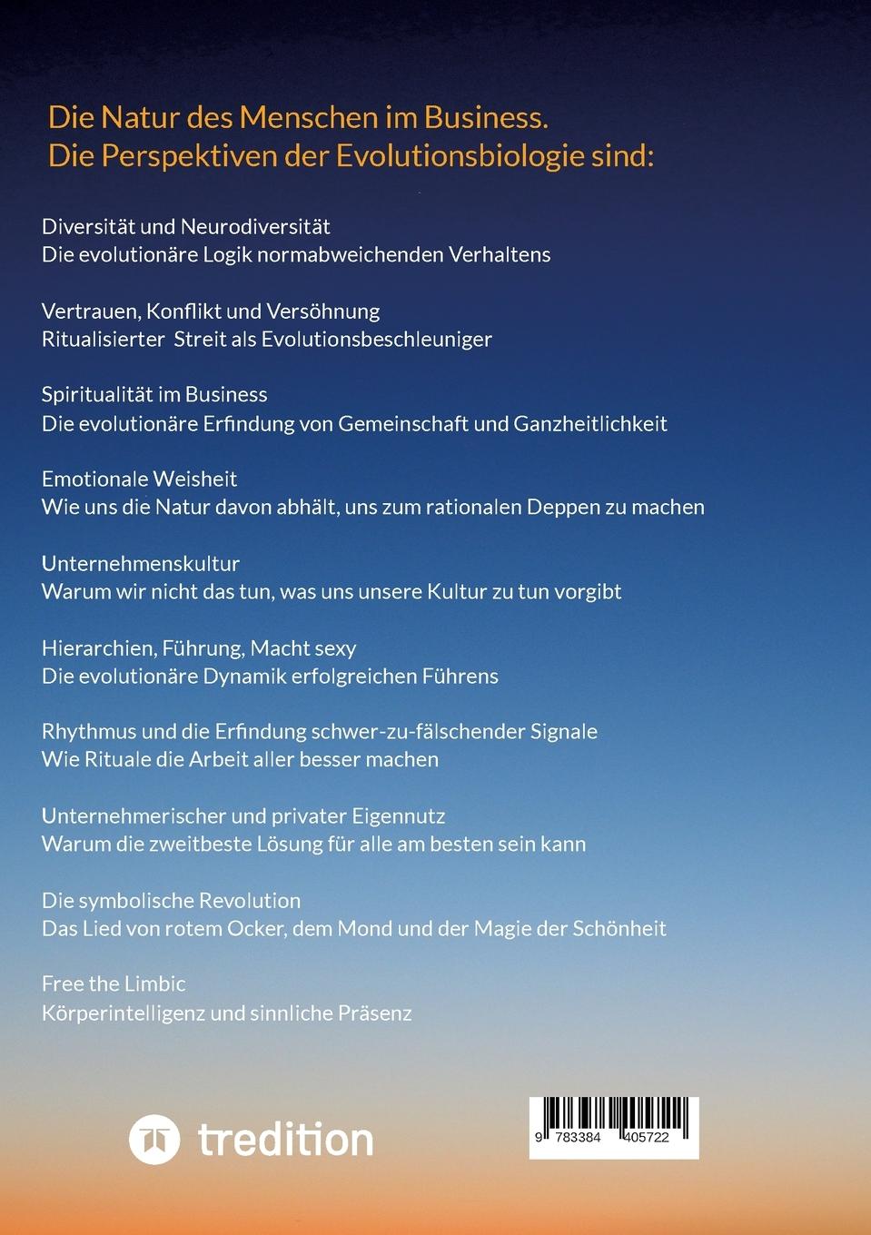 Rückseitencover Führungskraft, Coach, Schamane - was sie verbindet, was sie erfolgreich macht: die Kennnisse der Verhaltensökologie des Menschen