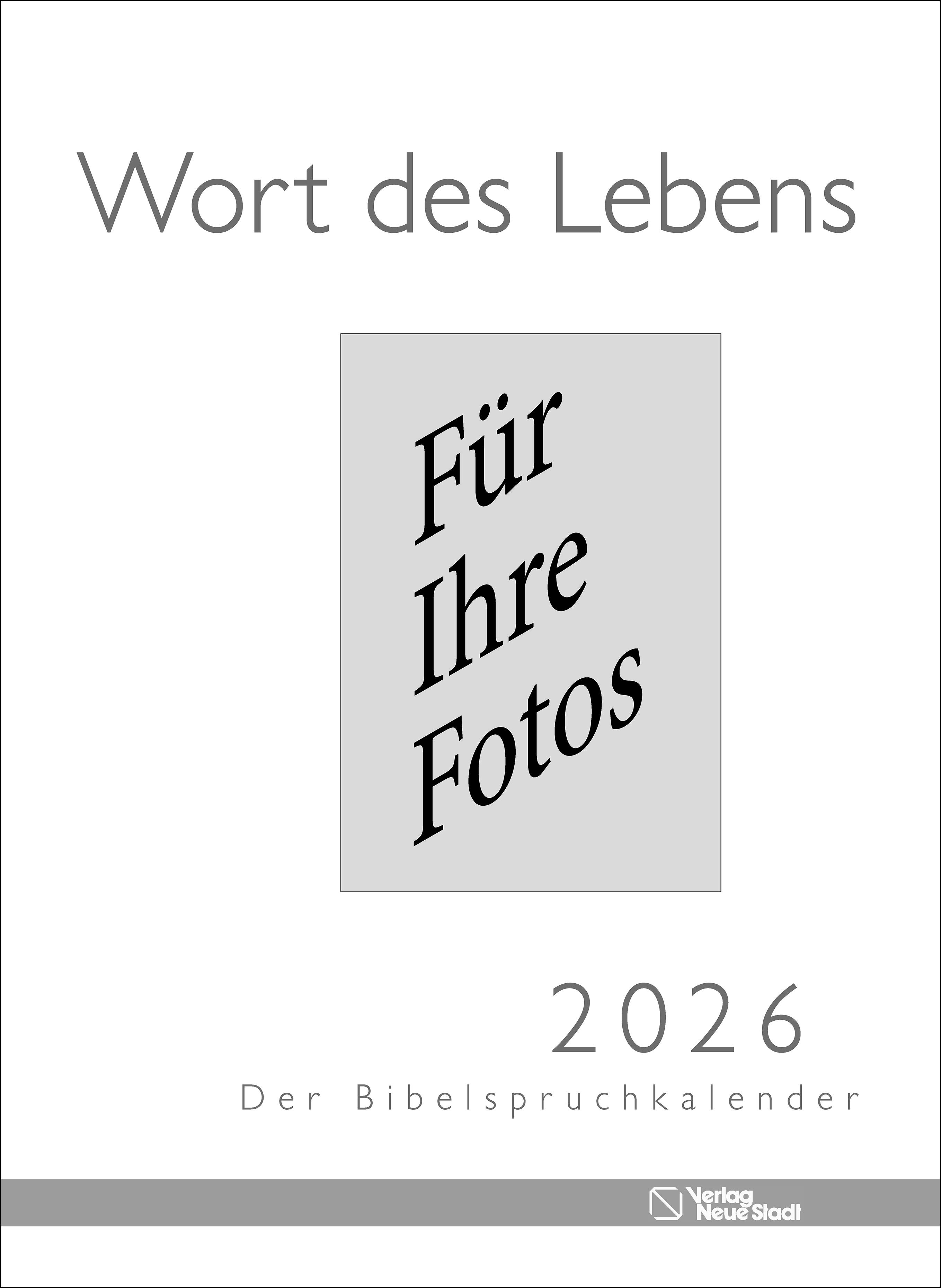 Vorderes Coverbild Wort des Lebens 2026 - Der Bibelspruchkalender