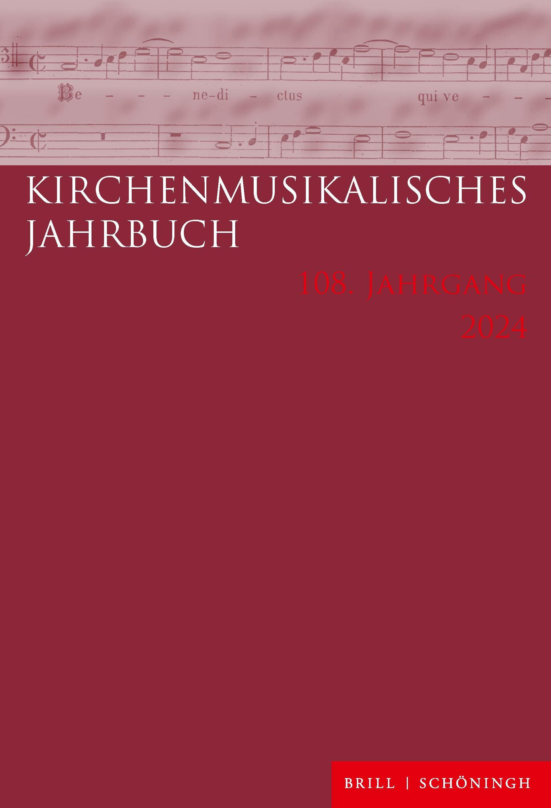 Vorderes Coverbild Kirchenmusikalisches Jahrbuch 108. Jahrgang 2024