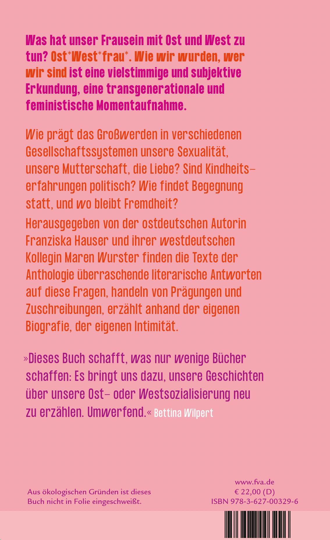 Rückseitencover Ost*West*frau*