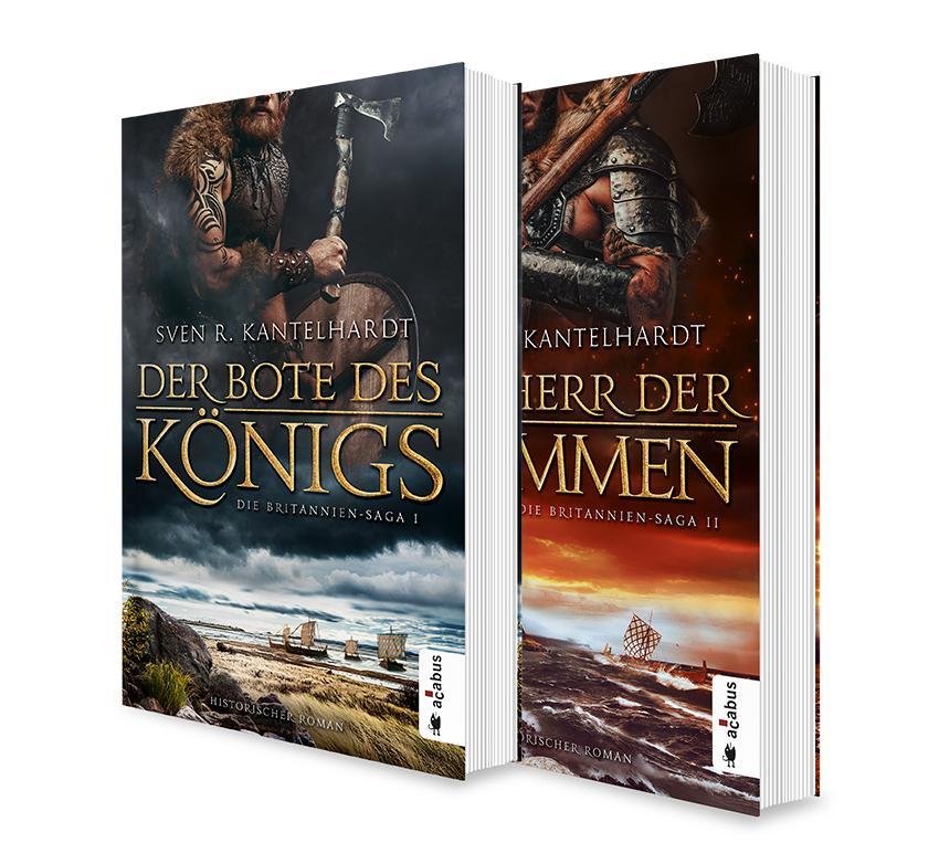 Vorderes Coverbild Die Britannien-Saga. Band 1 und 2: "Der Bote des Königs" und "Der Herr der Flammen"
