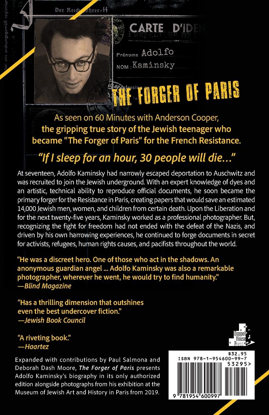 Rückseitencover Adolfo Kaminsky the Forger of Paris