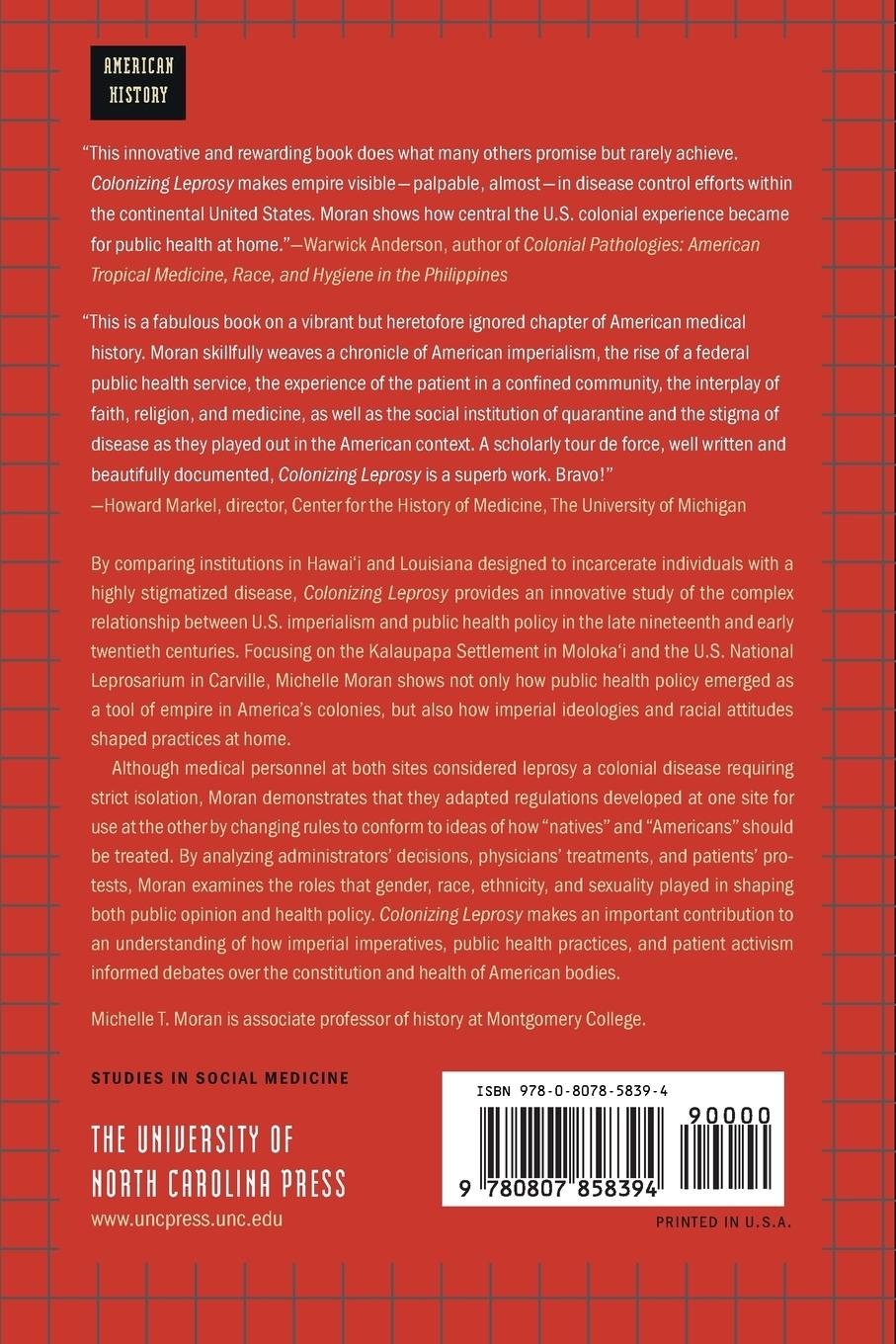 Rückseitencover Colonizing Leprosy