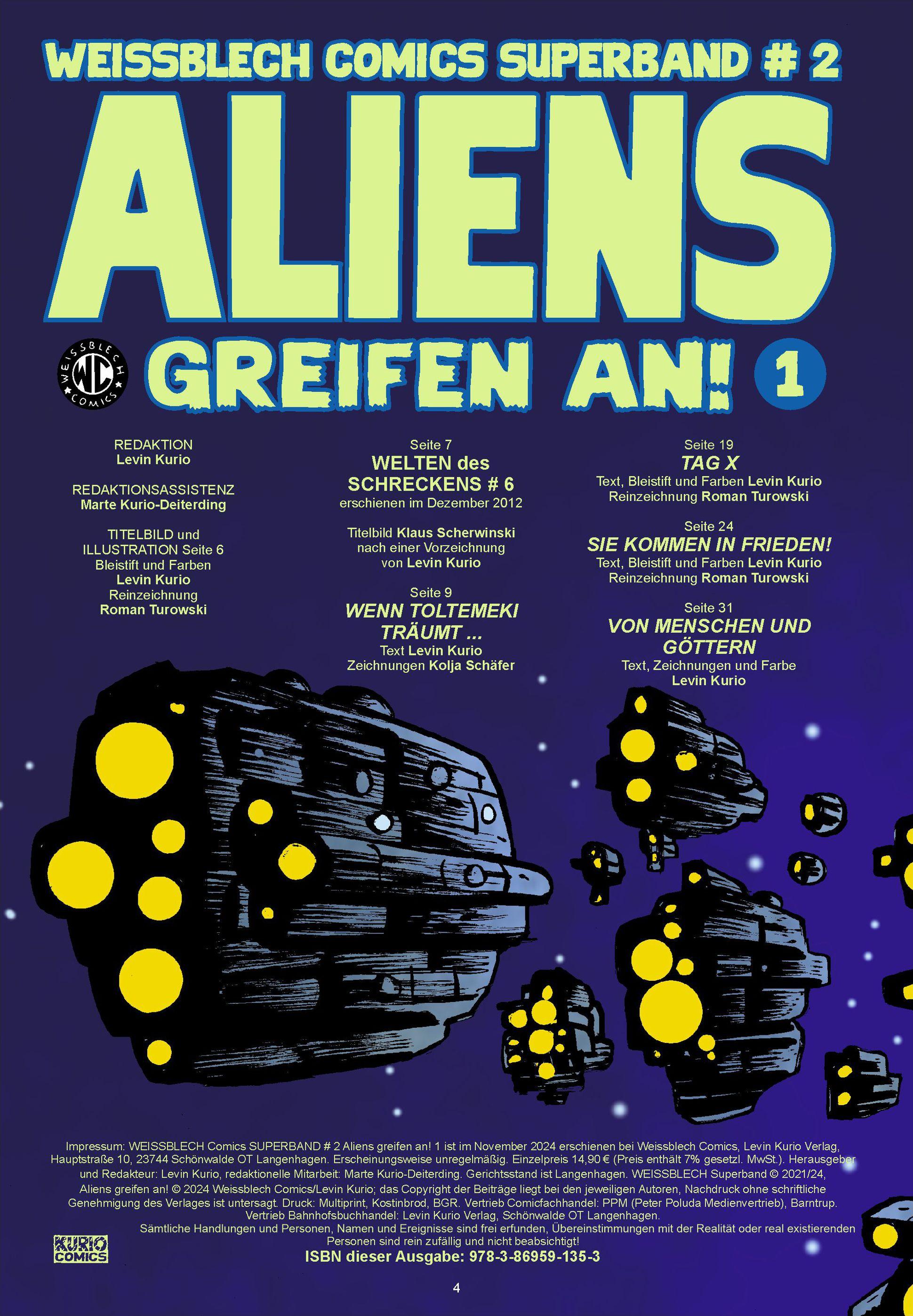 Beispielinhalt (Bild) WEISSBLECH Comics Superband 2