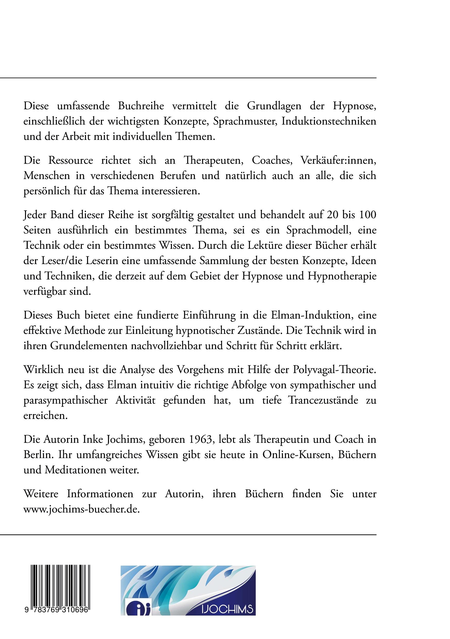 Rückseitencover Die Dave Elman Induktion