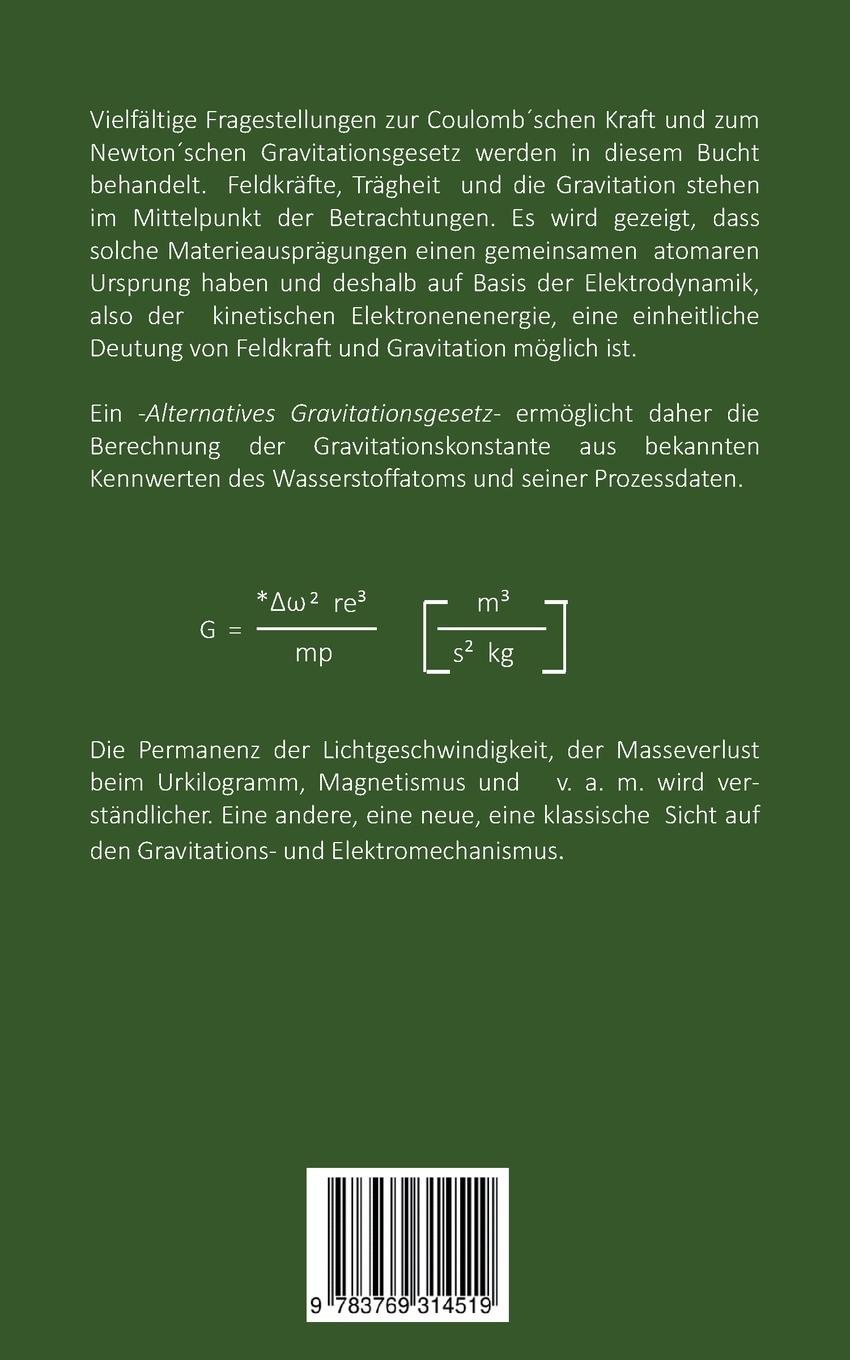 Rückseitencover Elektrodynamik Gravitation