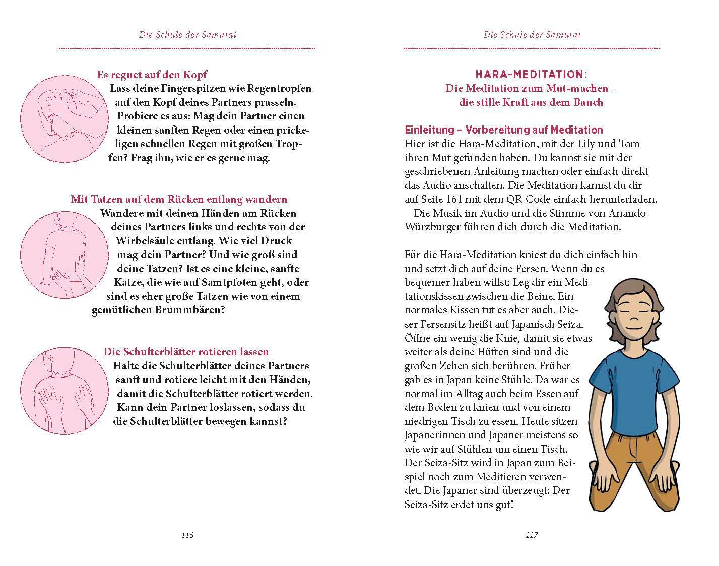 Beispielinhalt (Bild) Lily & Tom -  Der kleine Samurai findet seine Mitte