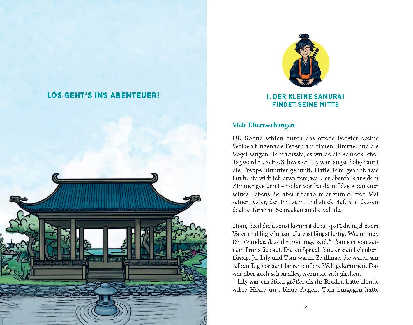 Beispielinhalt (Bild) Lily & Tom -  Der kleine Samurai findet seine Mitte
