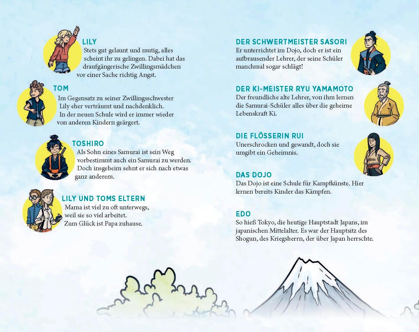 Beispielinhalt (Bild) Lily & Tom -  Der kleine Samurai findet seine Mitte