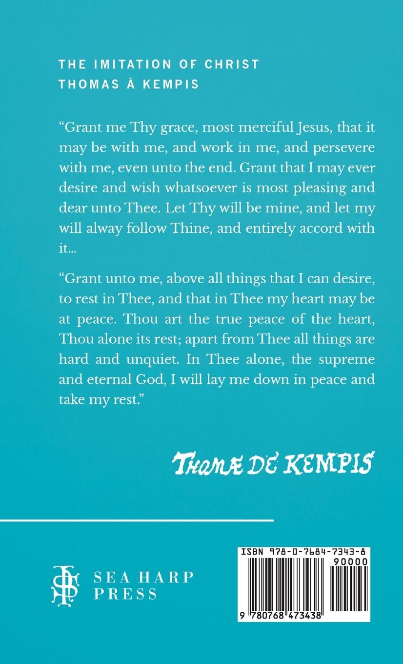 Rückseitencover The Imitation of Christ (Sea Harp Timeless series)