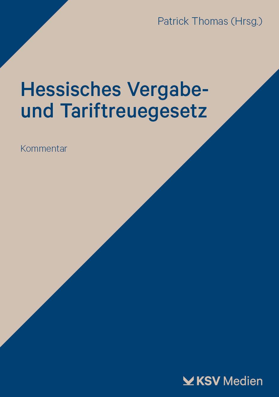 Vorderes Coverbild Hessisches Vergabe- und Tariftreuegesetz (HVTG)