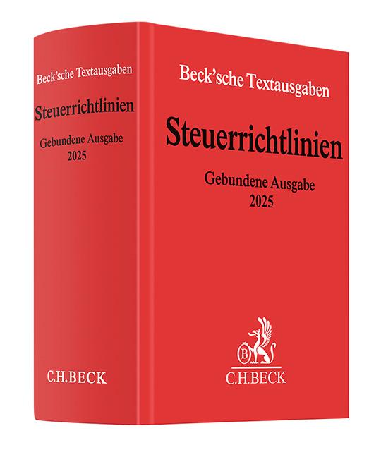 Vorderes Coverbild Steuerrichtlinien Gebundene Ausgabe 2025